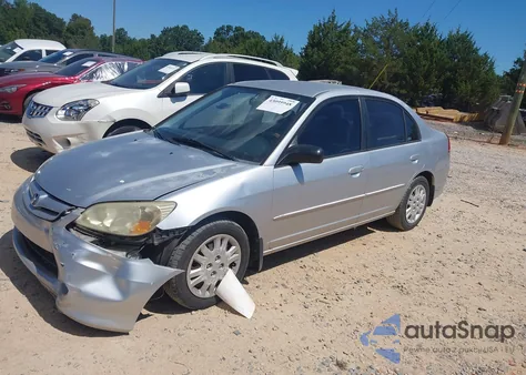2005 Honda Civic Lx z USA, uszkodzony, nr VIN 2HGES16655H538845